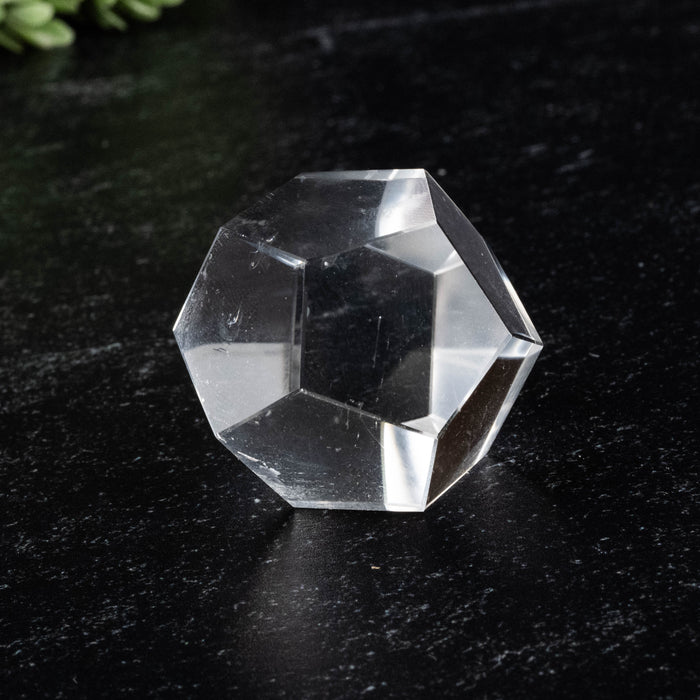 Lemurian Seed Crystal Dodecahedron Carving 42 g 28mm