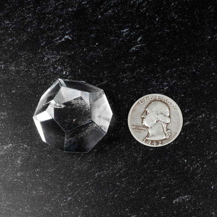 Lemurian Seed Crystal Dodecahedron Carving 36 g 27mm