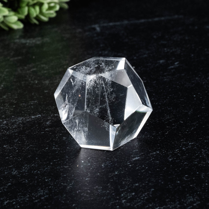 Lemurian Seed Crystal Dodecahedron Carving 36 g 27mm