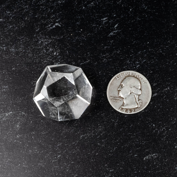 Lemurian Seed Crystal Dodecahedron Carving 31 g 25mm