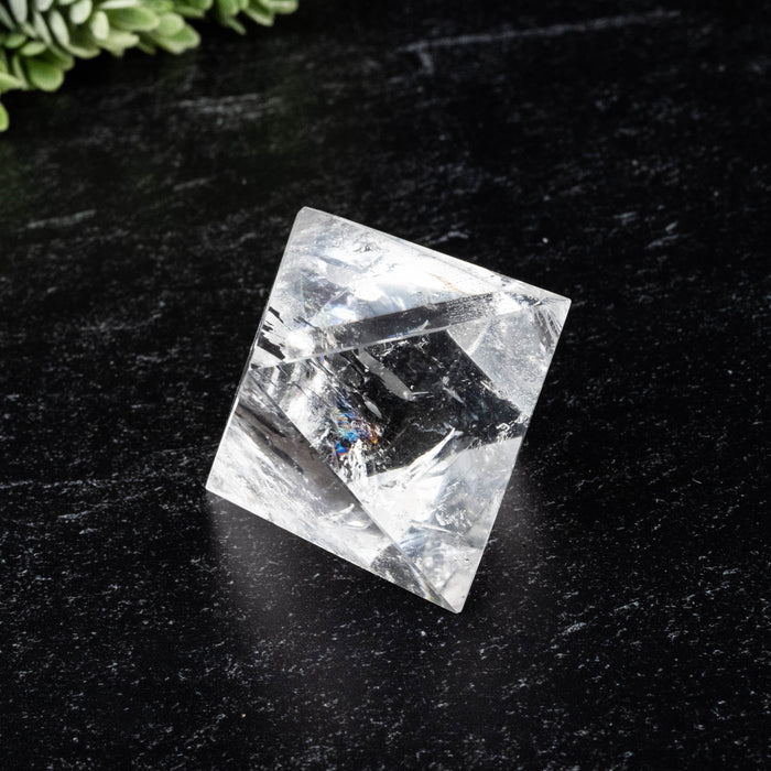 Lemurian Seed Crystal Octahedron Carving 82 g 57mm