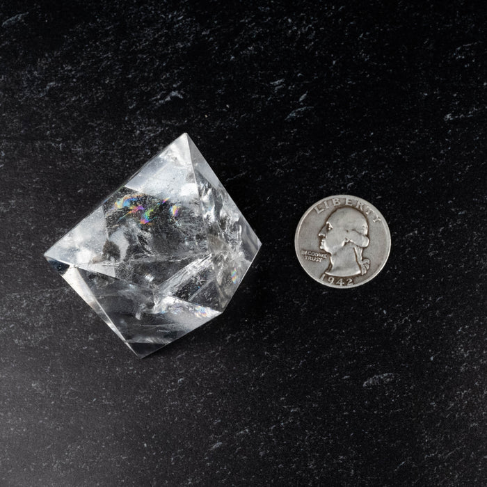 Lemurian Seed Crystal Octahedron Carving 99 g 61mm