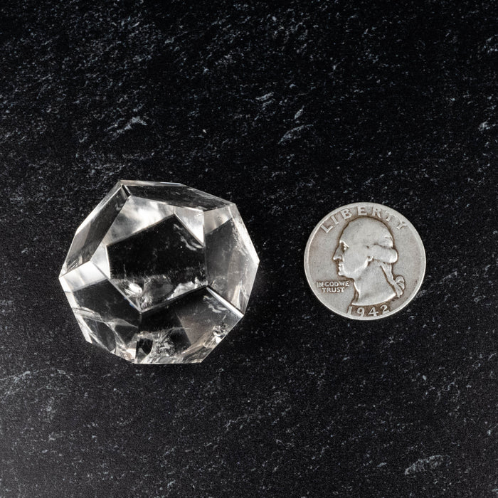 Lemurian Seed Crystal Dodecahedron Carving 52 g 30mm
