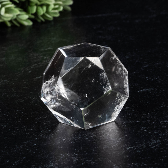 Lemurian Seed Crystal Dodecahedron Carving 52 g 30mm