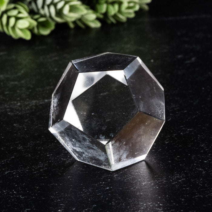 Lemurian Seed Crystal Dodecahedron Carving 60 g 32mm