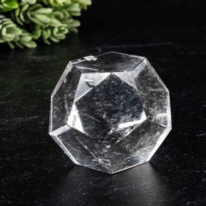 Lemurian Seed Crystal Dodecahedron Carving 107 g 38mm