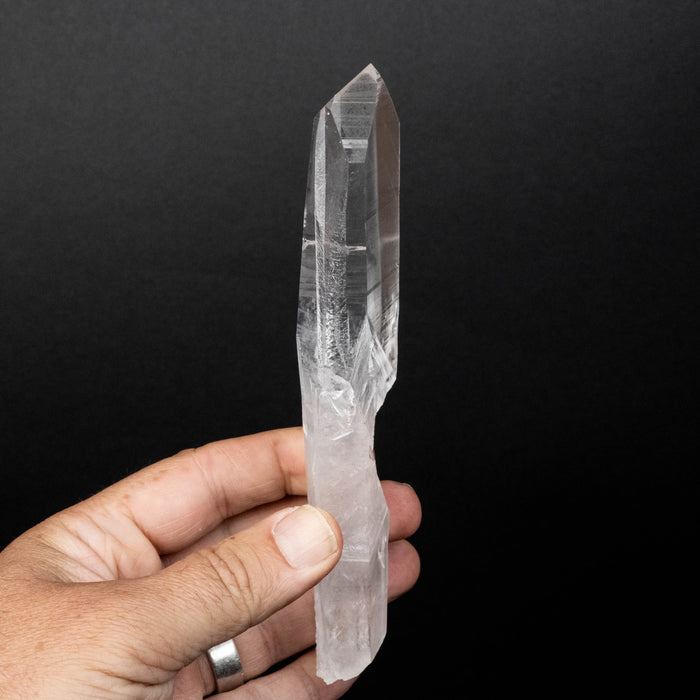 Lemurian Seed Quartz Crystal with Phantom 175 g 173x33mm