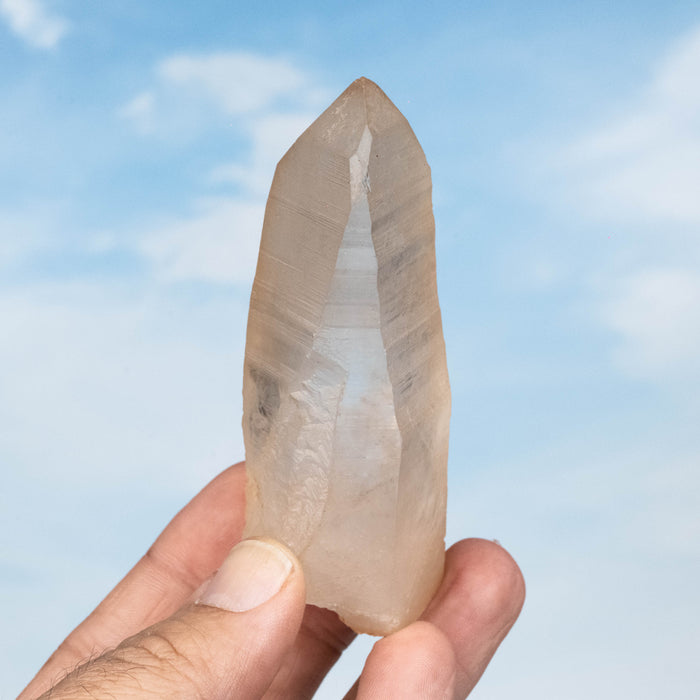 Tangerine Lemurian Seed Quartz Crystal *DT 135 g 93x34mm
