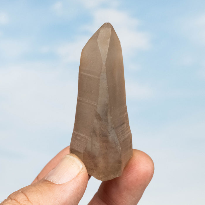 Tangerine Lemurian Seed Quartz Crystal 44 g 64x27mm
