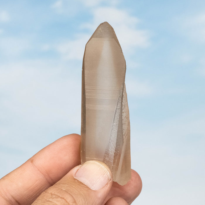 Tangerine Lemurian Seed Quartz Crystal 56 g 80x24mm