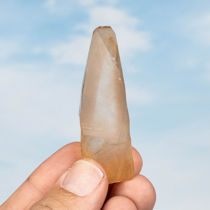 Tangerine Lemurian Seed Quartz Crystal 36 g 64x25mm