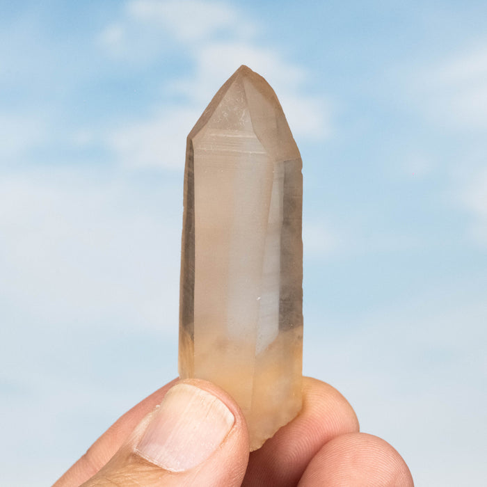 Tangerine Lemurian Seed Quartz Crystal 34 g 60x23mm