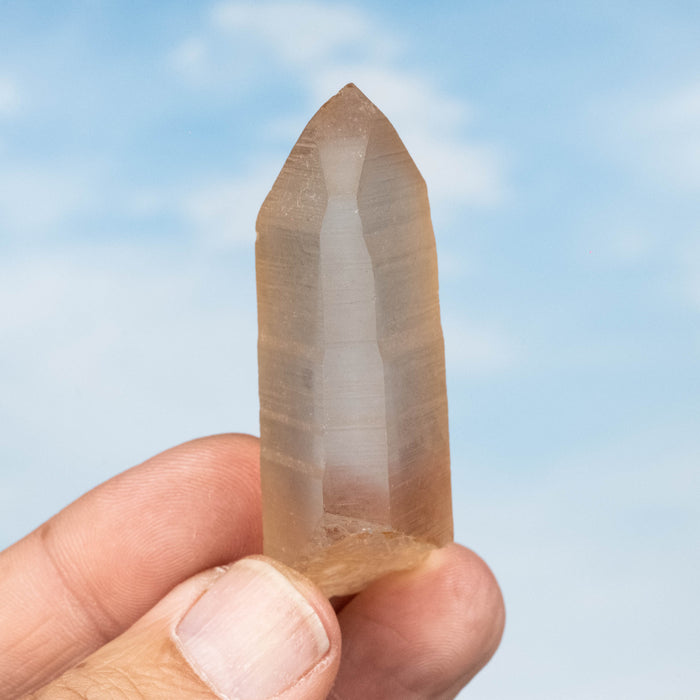 Tangerine Lemurian Seed Quartz Crystal 34 g 60x23mm
