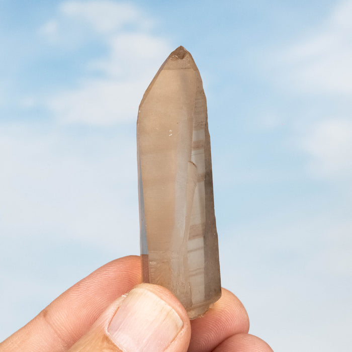 Tangerine Lemurian Seed Quartz Crystal 30 g 65x22mm