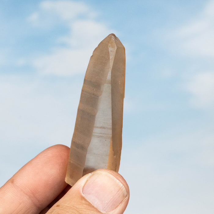 Tangerine Lemurian Seed Quartz Crystal 30 g 65x22mm