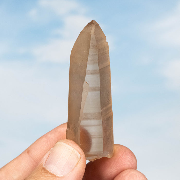 Tangerine Lemurian Seed Quartz Crystal 30 g 65x22mm
