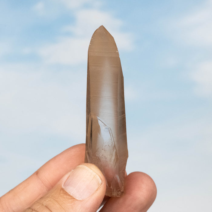 Tangerine Lemurian Seed Quartz Crystal 29 g 80x19mm