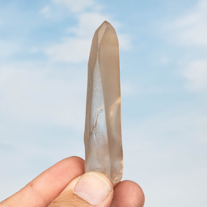 Tangerine Lemurian Seed Quartz Crystal 29 g 80x19mm