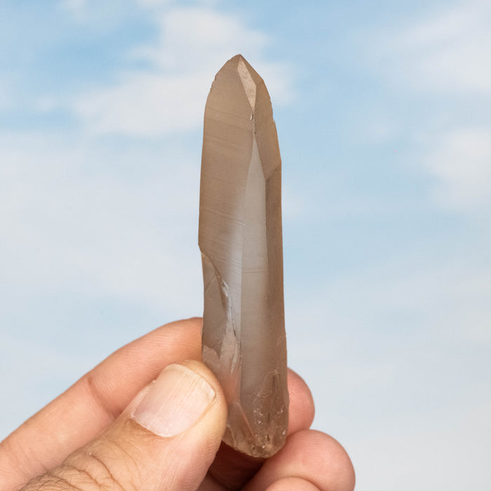 Tangerine Lemurian Seed Quartz Crystal 29 g 80x19mm