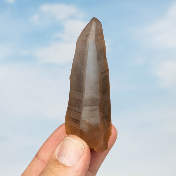 Tangerine Lemurian Seed Quartz Crystal 45 g 70x24mm