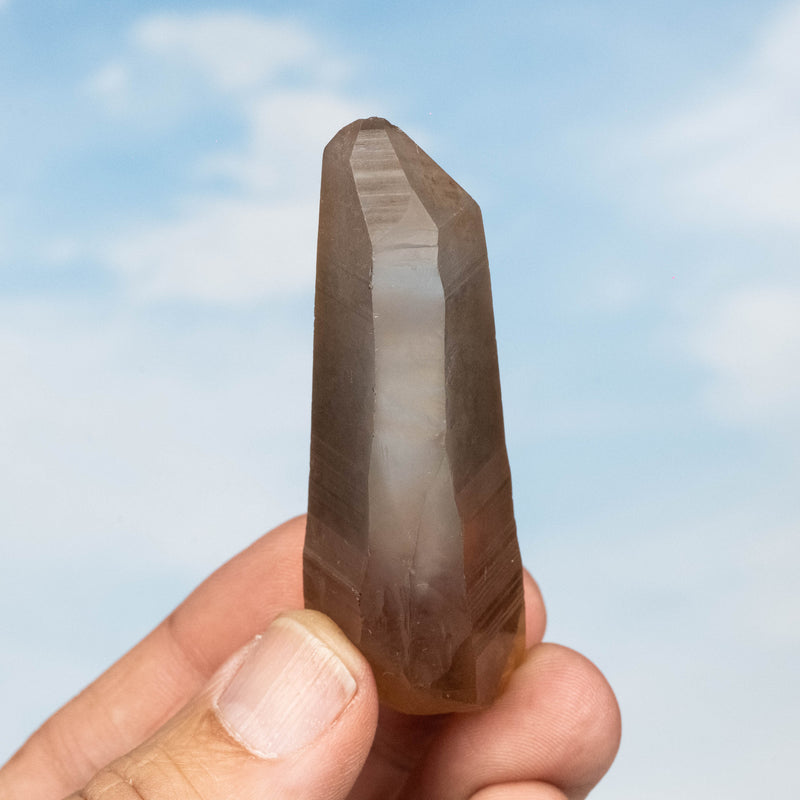 Tangerine Lemurian Seed Quartz Crystal 45 g 70x24mm - InnerVision Crystals