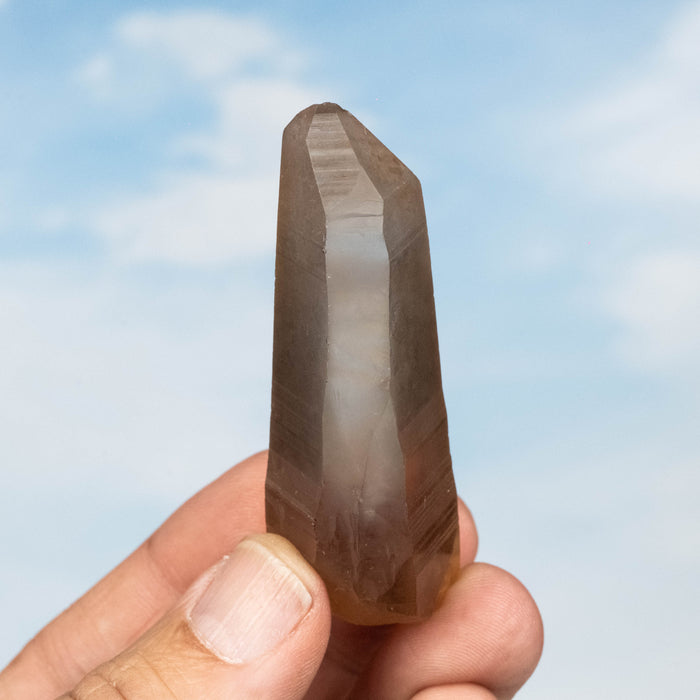 Tangerine Lemurian Seed Quartz Crystal 45 g 70x24mm