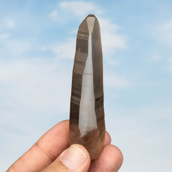 Tangerine Lemurian Seed Quartz Crystal *DT 52 g 93x23mm