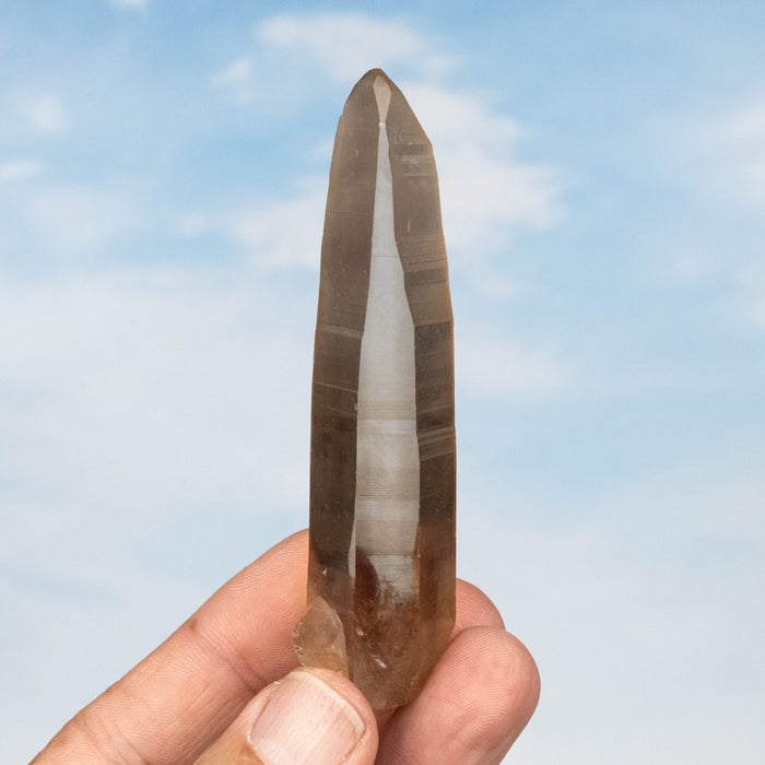Tangerine Lemurian Seed Quartz Crystal *DT 52 g 93x23mm