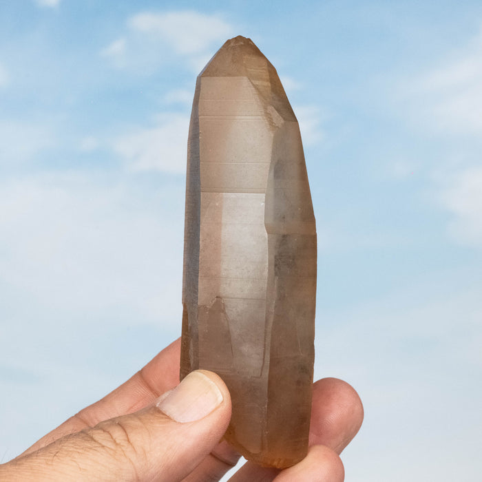 Tangerine Lemurian Seed Quartz Crystal *DT 181 g 110x36mm