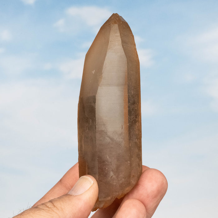 Tangerine Lemurian Seed Quartz Crystal *DT 181 g 110x36mm