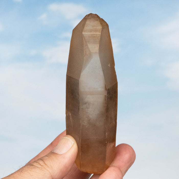 Tangerine Lemurian Seed Quartz Crystal *DT 181 g 110x36mm