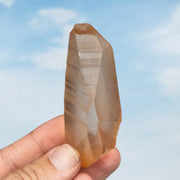 Tangerine Lemurian Seed Quartz Crystal 119 g 83x47mm - InnerVision Crystals