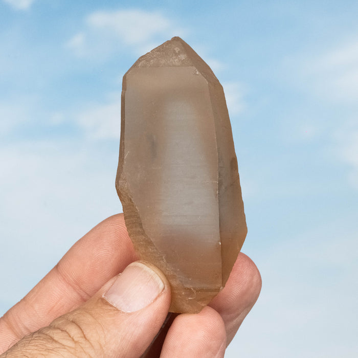 Tangerine Lemurian Seed Quartz Crystal *DT 77 g 73x34mm