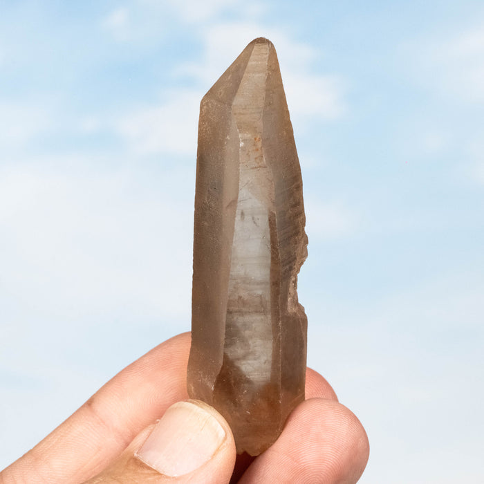 Tangerine Lemurian Seed Quartz Crystal *DT 44 g 75x23mm