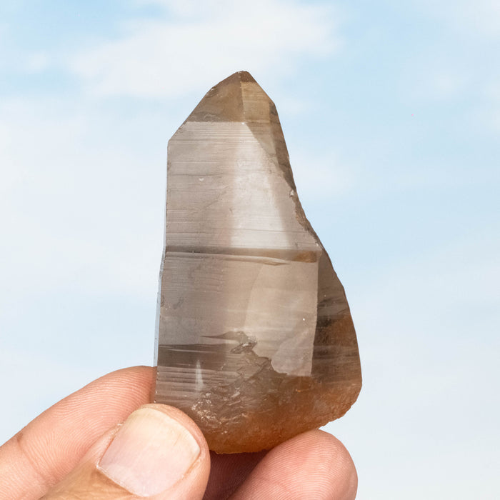 Tangerine Lemurian Seed Quartz Crystal *DT 68 g 65x38mm