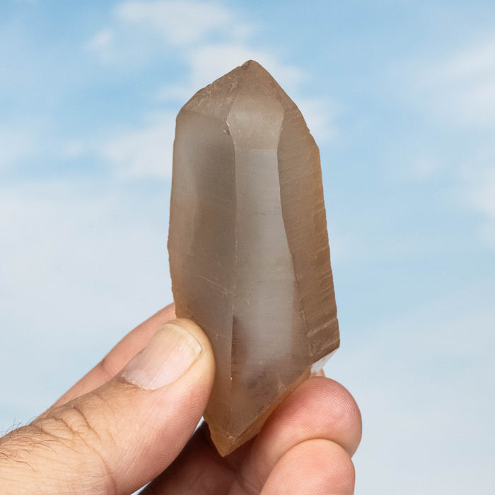 Tangerine Lemurian Seed Quartz Crystal *DT 77 g 73x34mm