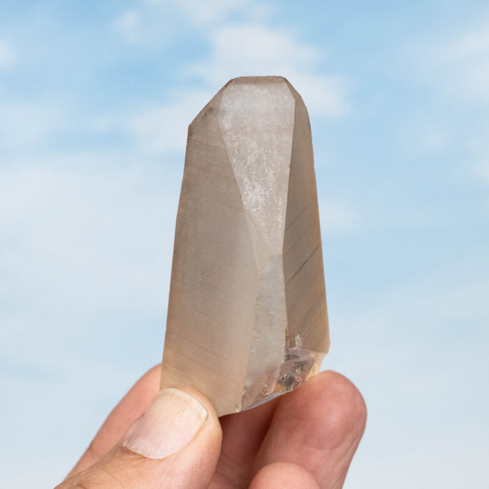 Tangerine Lemurian Seed Quartz Crystal 75 g 67x36mm