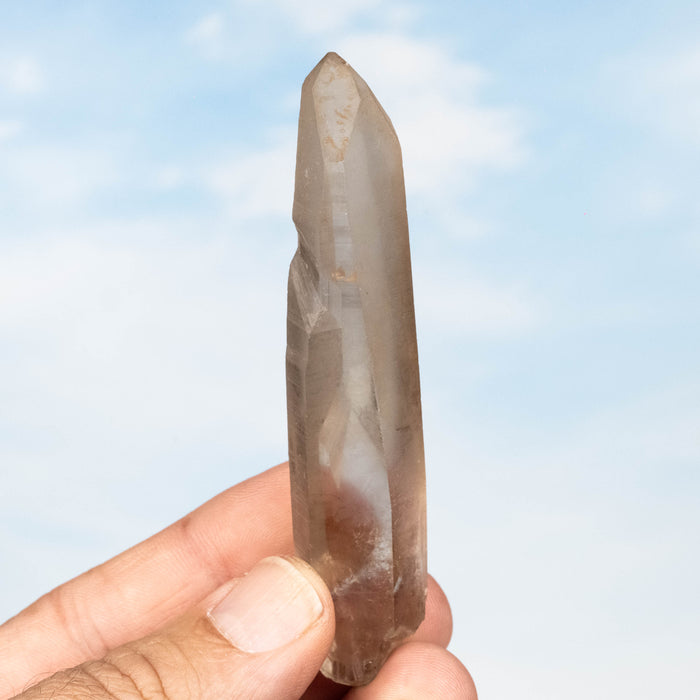 Tangerine Lemurian Seed Quartz Crystal 41 g 90x21mm