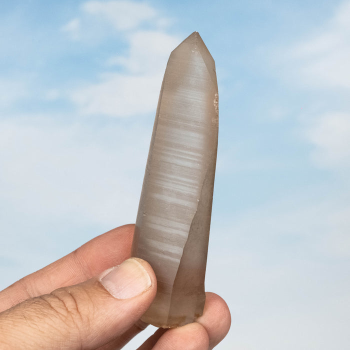 Tangerine Lemurian Seed Quartz Crystal 83 g 96x30mm