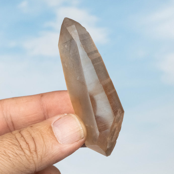 Tangerine Lemurian Seed Quartz Crystal *DT 45 g 73x24mm