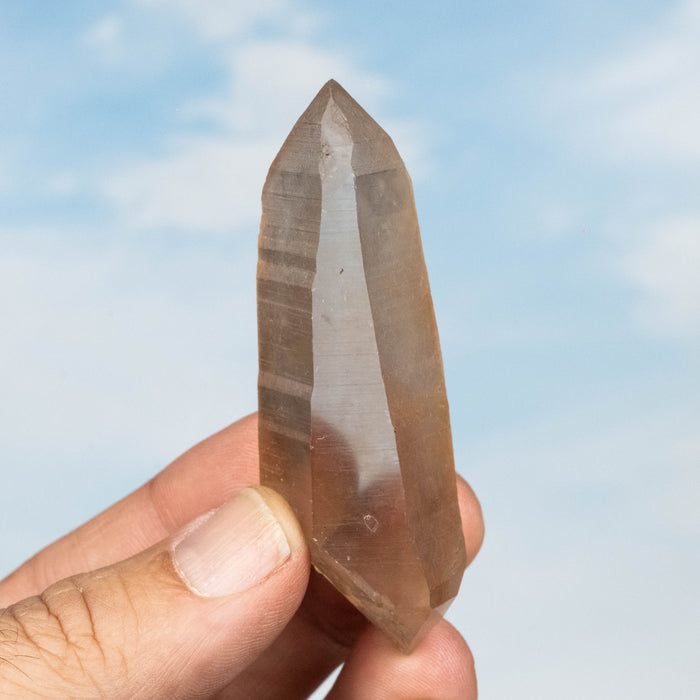 Tangerine Lemurian Seed Quartz Crystal *DT 45 g 73x24mm