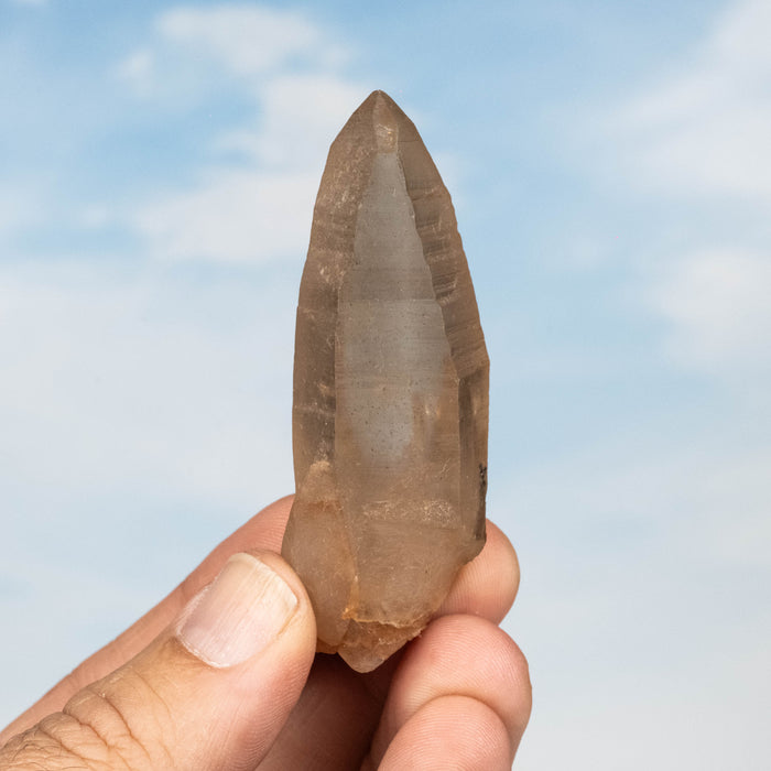 Tangerine Lemurian Seed Quartz Crystal *DT 46 g 71x25mm
