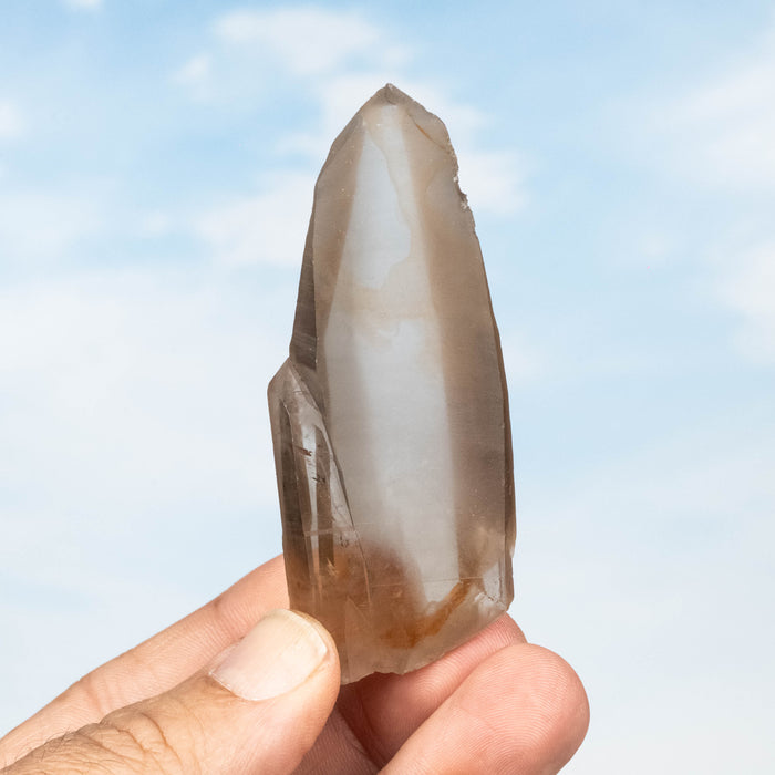 Tangerine Lemurian Seed Quartz Crystal 58 g 79x31mm