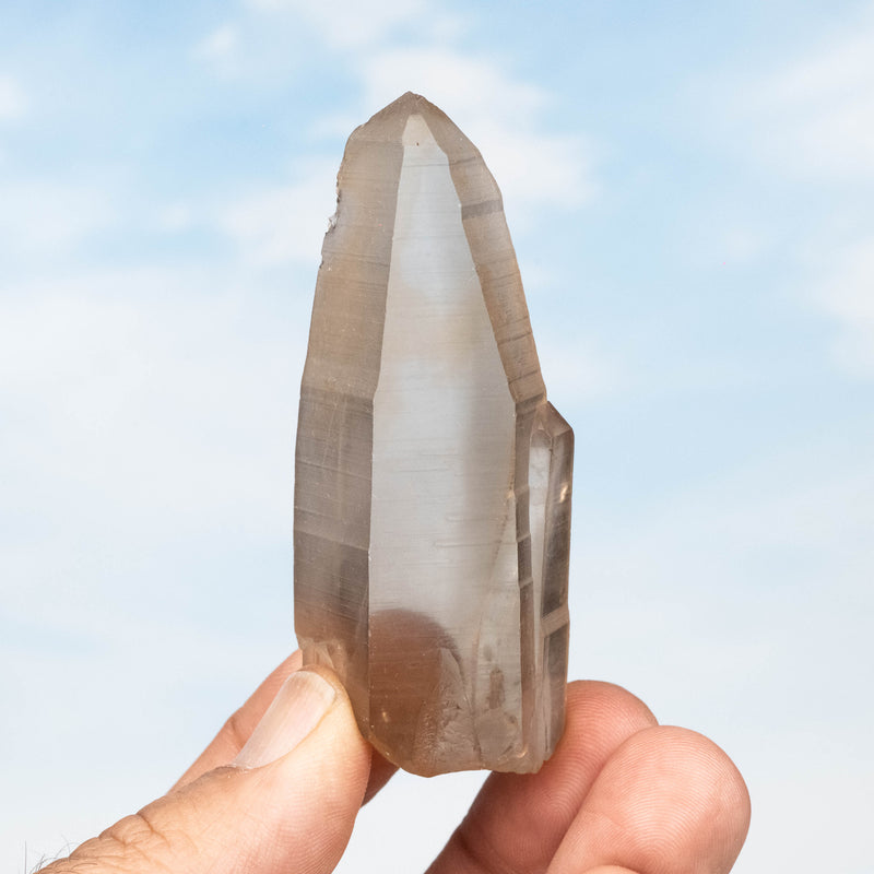 Tangerine Lemurian Seed Quartz Crystal 58 g 79x31mm - InnerVision Crystals
