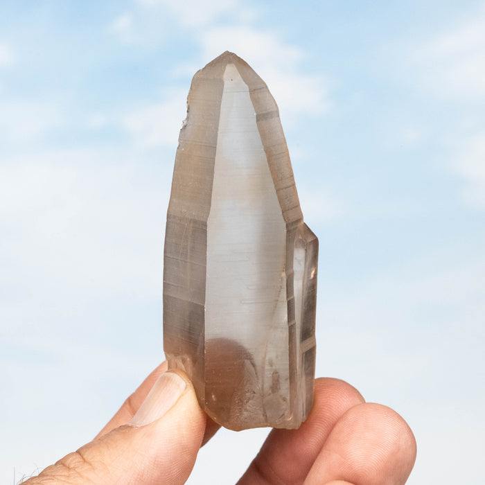Tangerine Lemurian Seed Quartz Crystal 58 g 79x31mm