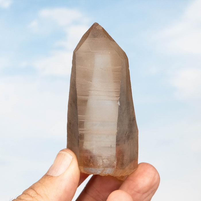 Tangerine Lemurian Seed Quartz Crystal *DT 120 g 88x37mm