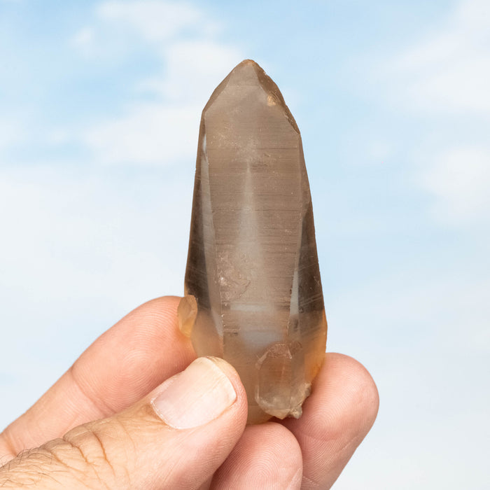 Tangerine Lemurian Seed Quartz Crystal *DT 55 g 67x34mm