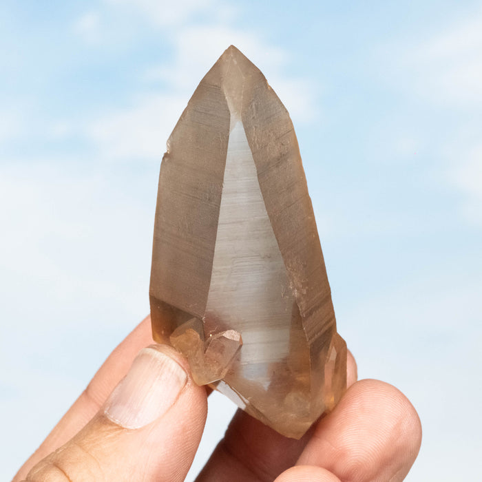 Tangerine Lemurian Seed Quartz Crystal *DT 55 g 67x34mm