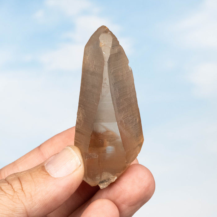 Tangerine Lemurian Seed Quartz Crystal *DT 55 g 67x34mm