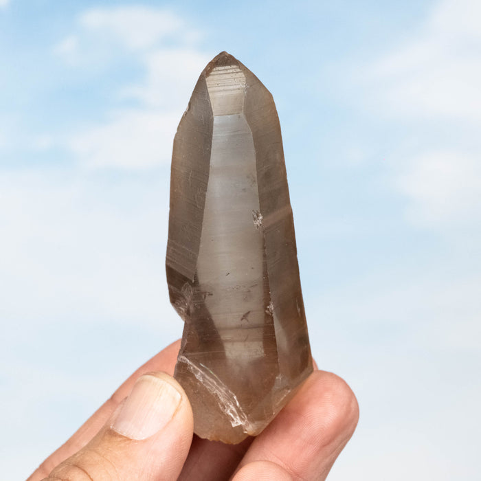 Tangerine Lemurian Seed Quartz Crystal 85 g 84x34mm
